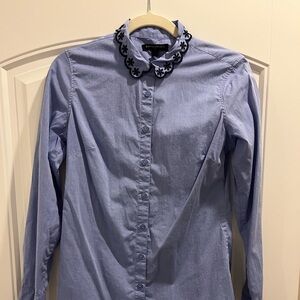 Banana Republic Factory Scalloped Button Down